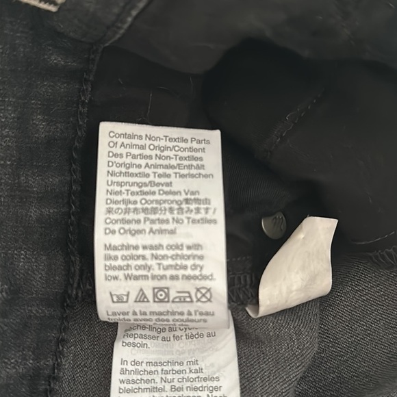 Madewell Cali Demi-Boot Grey Wash Size 27 Tall Frayed Hem - Picture 11 of 11